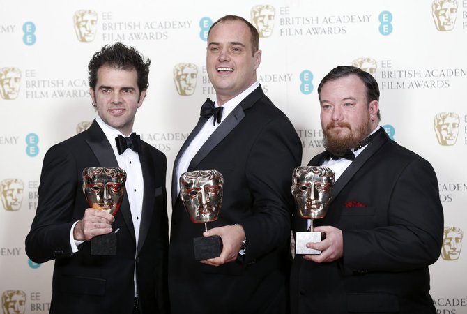 „Reuters“/„Scanpix“ nuotr./Craigas Mannas, Benas Wilkinsas ir Thomas Curley apdovanoti už geriausią garsą filme „Atkirtis“