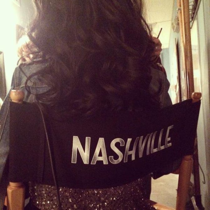 „Twitter“ nuotr./Christina Aguilera serialo „Nashville“ filmavimo aikštelėje