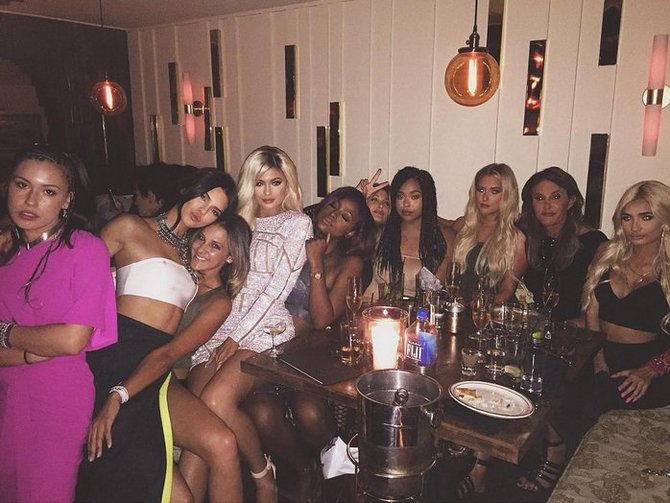 „Instagram“ nuotr./Kylie Jenner gimtadienio vakarėlis