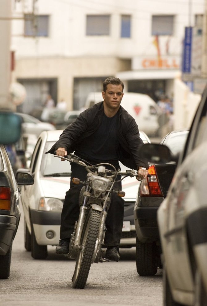 Kadras iš filmo/Mattas Damonas filme „Bornas. Galutinis tikslas“ (2007 m.)