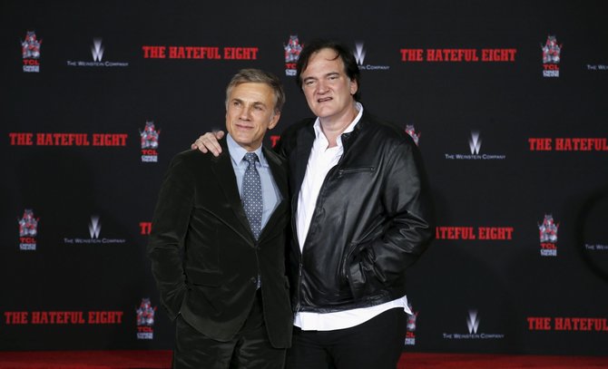 „Reuters“/„Scanpix“ nuotr./Christophas Waltzas ir Quentinas Tarantino