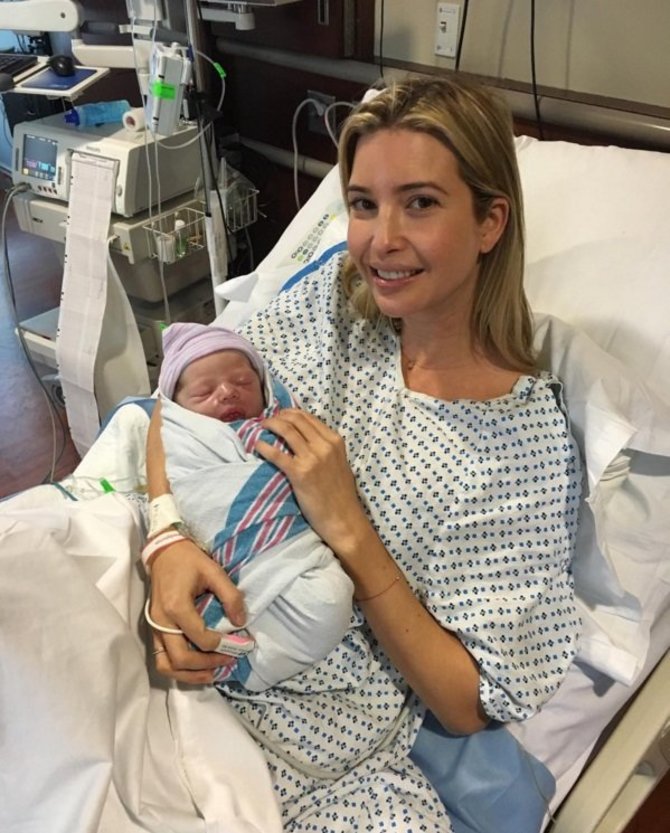 „Instagram“ nuotr./Ivanka Trump per Velykas pagimdė sūnų Theodore'ą