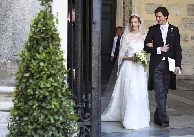 „Reuters“/„Scanpix“ nuotr./Belgijos princas Amedeo ir Elisabetta Maria Von Wolkenstein Rosboch
