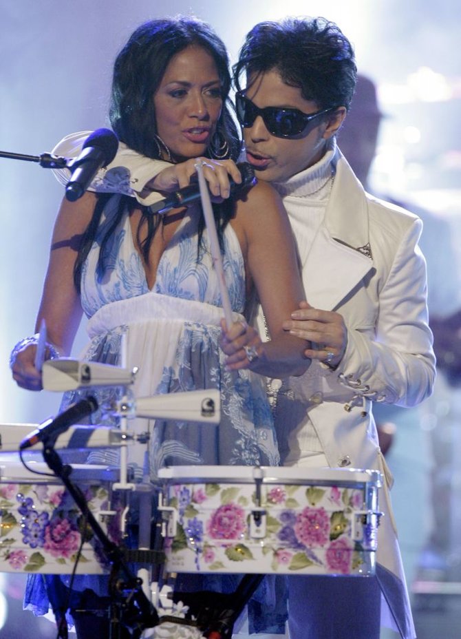 „Scanpix“/AP nuotr./Prince'as ir Sheila E. (2007 m.)