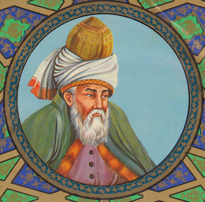 XII amžiaus persų poetas Rumi