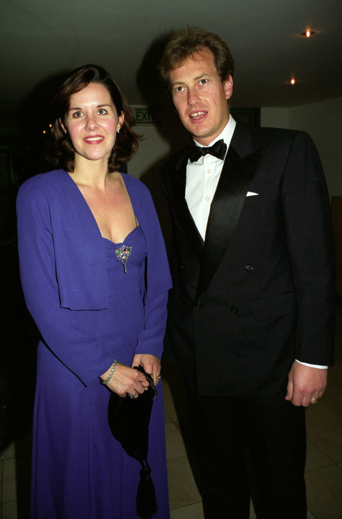 Vida Press nuotr./Lordas Ivaras Mountbattenas su buvusia žmona Penelope Thompson (1996 m.)
