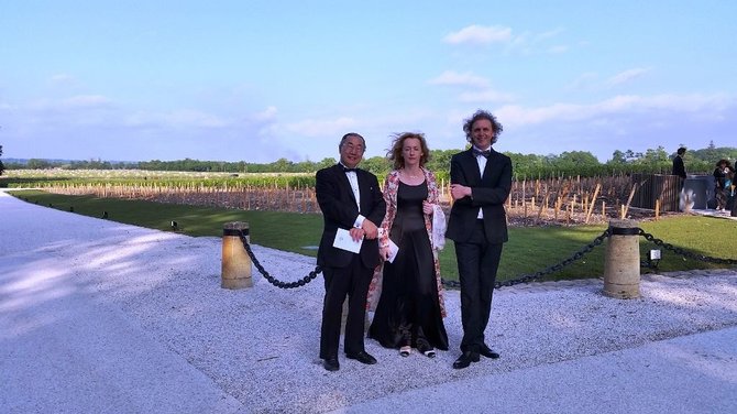 Asmeninio albumo nuotr./Rasa Starkus „Chateau Margaux“ vynuogyno vakarienėje 2015 m.