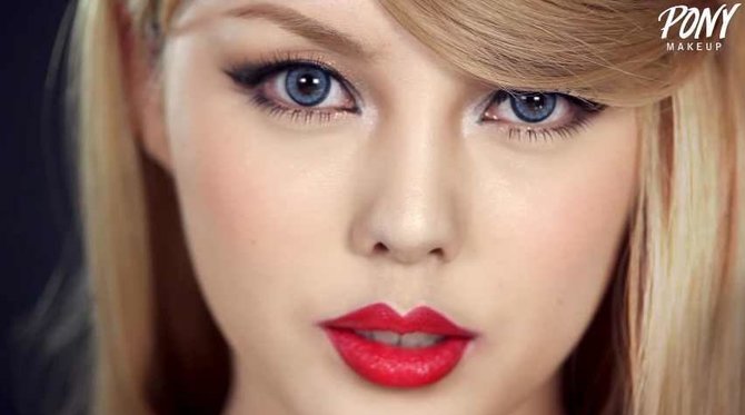 Video kadras/Taylor Swift įkvėptas makiažas