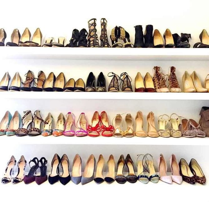 „Instagram“ nuotr./Meghan Markle batų kolekcija