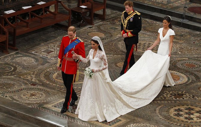 „Scanpix“ nuotr./Princo Williamo ir Kate Middleton vestuvės