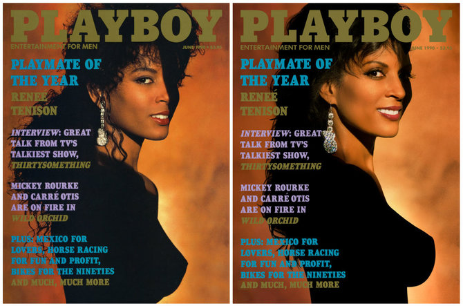 „Playboy“ (Ben Miller / Ryan Lowry) nuotr./Renee Tenison 1990 ir 2017 metais