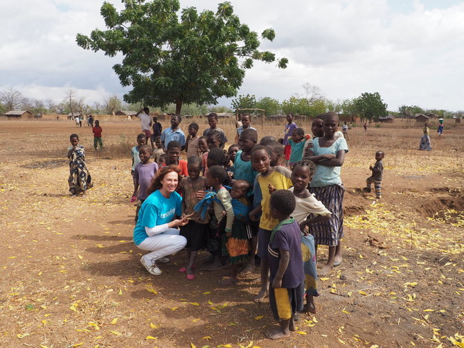 Asmeninio albumo nuotr./Virginija Kochanskytė UNICEF misijoje Malavyje