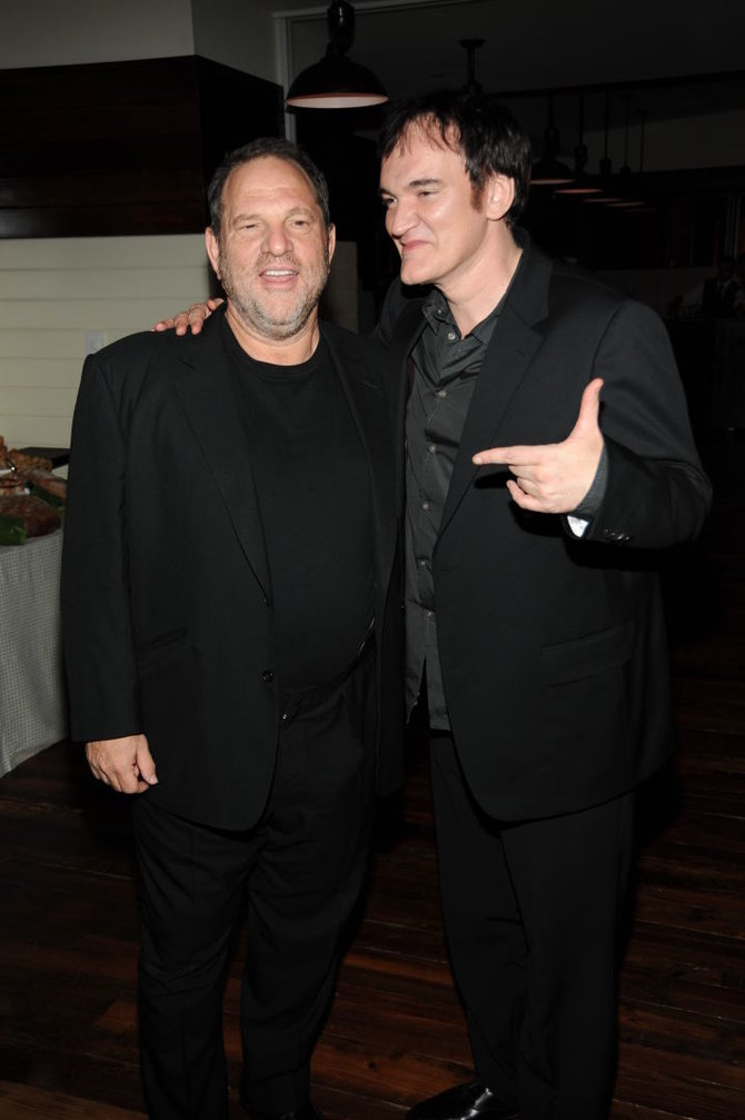 Vida Press nuotr./Harvey Weinsteinas ir Quentinas Tarantino 2009 metais