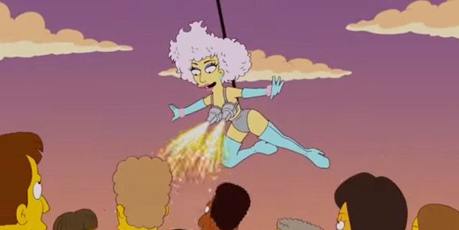 Video kadras/Lady Gaga „Simpsonuose“