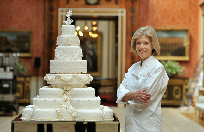 „Scanpix“/AP nuotr./Princo Williamo ir Kembridžo hercogienės Catherine vestuvinio torto konditerė Fiona Cairns