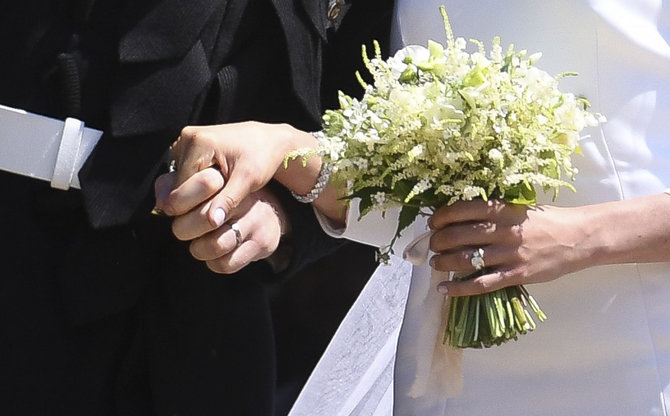 „Scanpix“/„SIPA“ nuotr./Princo Harry ir Meghan Markle vestuviniai žiedai
