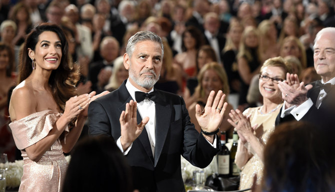 „Scanpix“/AP nuotr./Amal Clooney ir George'as Clooney