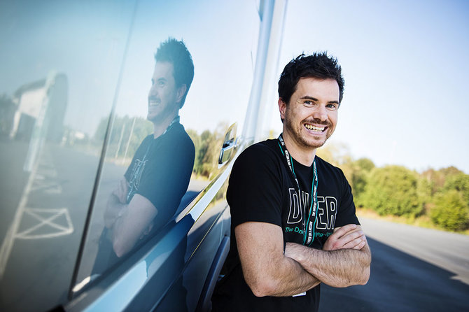 „Volvo Trucks“ nuotr./Christianas Scheiflingeris iš Austrijos tapo „The Drivers' Fuel Challenge 2014“ nugalėtoju