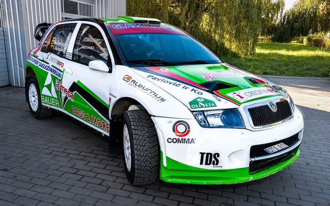 Jurgos Anusauskienės nuotr./Ramūno Čapkausko „Škoda Fabia WRC“
