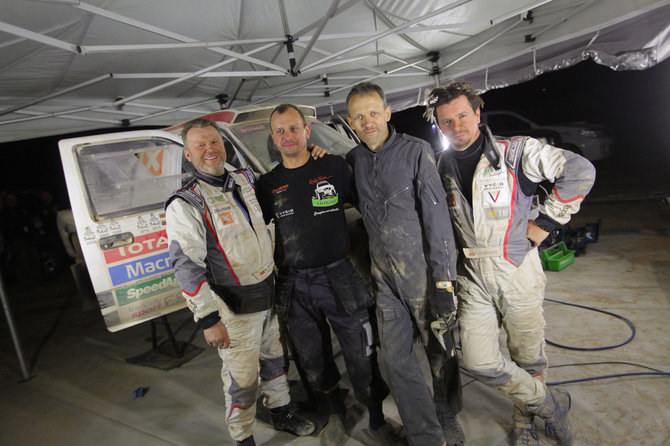 Tomo Tumalovičiaus nuotr./„Žalvaris-Dakar“ komanda