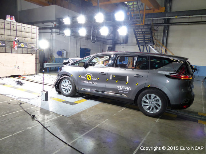 „EuroNCAP“ nuotr./„Renault Espace“ „EuroNCAP“ saugumo bandymuose