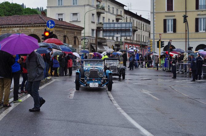 Gino Trinkūno nuotr./„Mille Miglia“ lenktynių akimirka