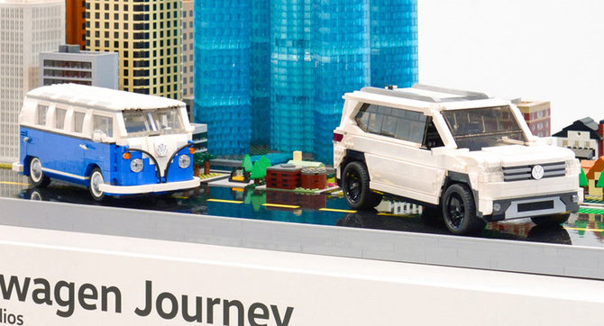 „Volkswagen“ kūrinys iš „Lego“ detalių