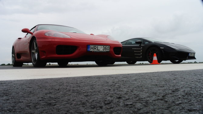 „Ferrari F360“ ir „Lamborghini Gallardo“