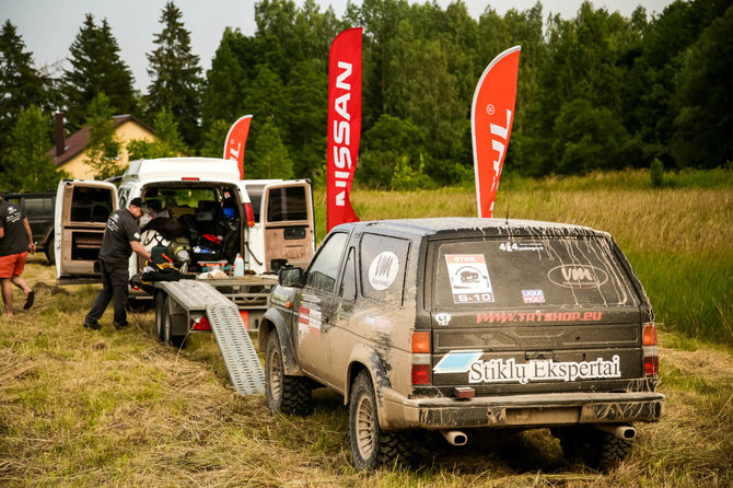 Lietuvos „rally raid“ čempionato varžybų akimirka