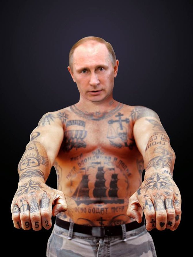 Armino Raugevičiaus darbas/Vladimiras Putinas