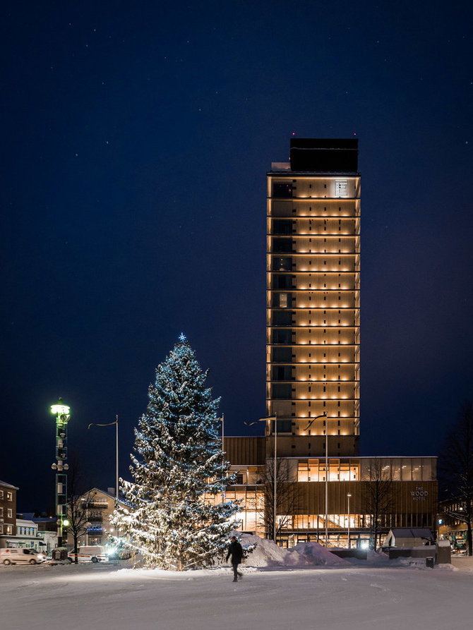 Visit Skellefteå nuotr./Švedijos Šelevtės mieste iškilęs medinis dangoraižis