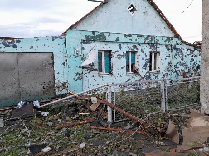 Nuotr. iš D.Žyvickio telegram kanalo/Audros padariniai Ukrainos Sumų srityje