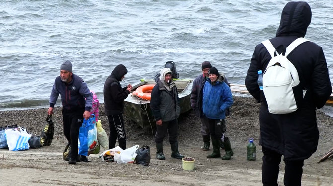 Serhijaus Kazaniuko nuotr./Jurijus ir jo pagalbininkai