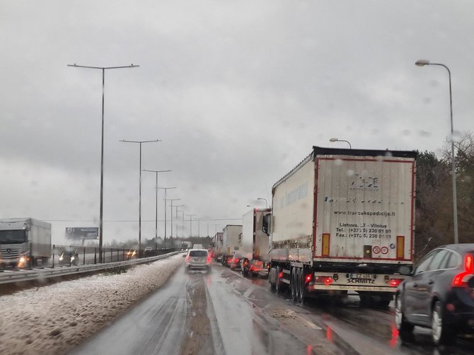 15min nuotr./Eismas ties Grigiškėmis