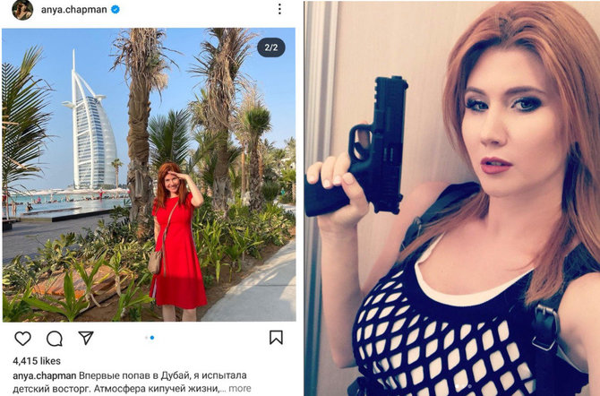 Ana Chapman savo apsilankymą Dubajuje rodė savo „Instagramo“ sekėjams.