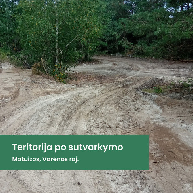 Aplinkos apsaugos departamento nuotr./Sutvarkyta teritorija