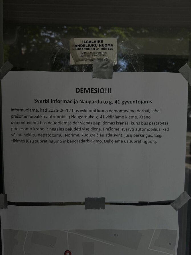 15min nuotr./Nelegalios pastate Naugarduko g. 41, Vilniuje