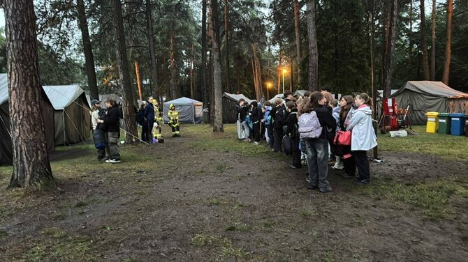 Lenkijos ugniagesių ir gelbėjimo tarnybų nuotr./Audros padariniai Lenkijoje