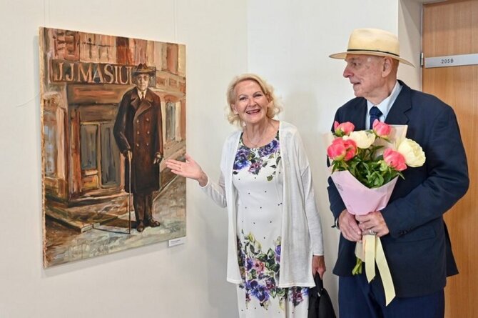 Rimvydo Ančerevičiaus/„Jūsų Panevėžys“ nuotr./Karolina Masiulytė-Paliulienė ir Arūnas Povilas Paliulis 
