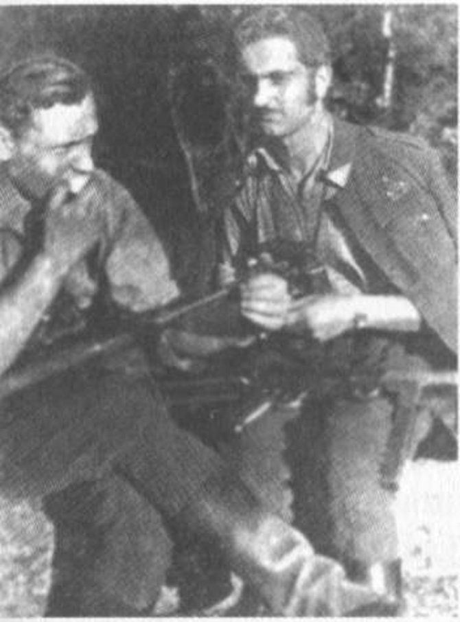 Nuotr. iš partizanai.org/Kovos draugai Lionginas Baliukevičius-Dzūkas (kairėje) ir Vaclovas Voveris-Žaibas