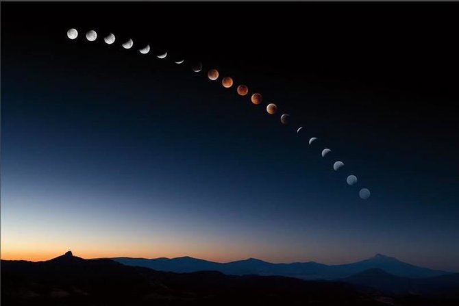 Nuotr. iš Astrophoto.com/Nr.19. Itin ilgos ekspozicijos nuotraukoje – visos pilno Mėnulio užtemimo stadijos