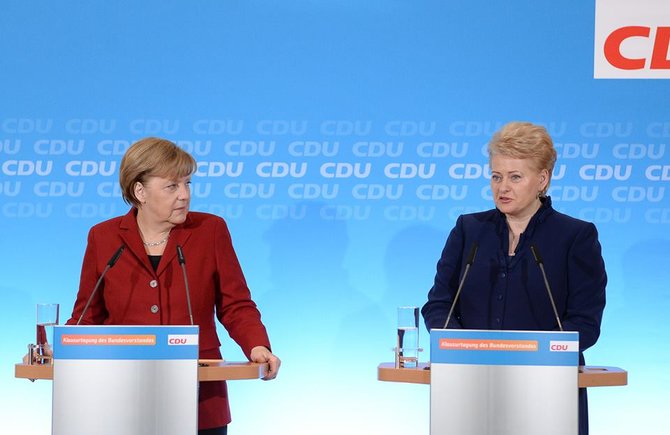 Prezidentūros nuotr./Angela Merkel ir Dalia Grybauskaitė