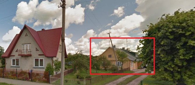 Google Street View nuotr./Namas Ariogaloje, kuris sudegė