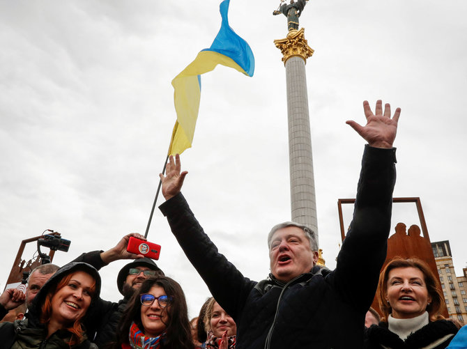 „Reuters“/„Scanpix“ nuotr./Protestas Kijeve
