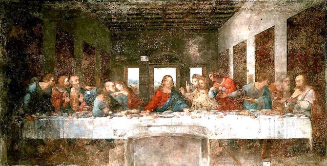 wikimedia.org/Leonardo da Vinci „Paskutinė vakarienė“, 1972 m.