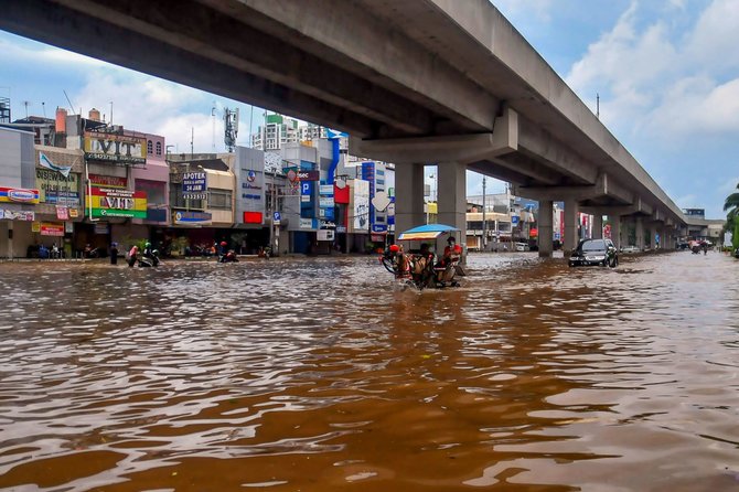 „Scanpix“ nuotr./Potvynis Džakartoje