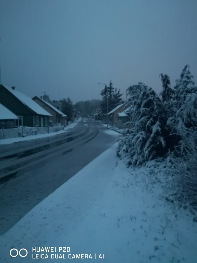 15min skaitytojo nuotr./Vilkaviškio rajone Vištyčio miestelyje oras primena žiemą