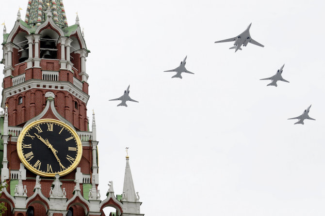 „Reuters“/„Scanpix“ nuotr./Pergalės dienos minėjimas Maskvoje