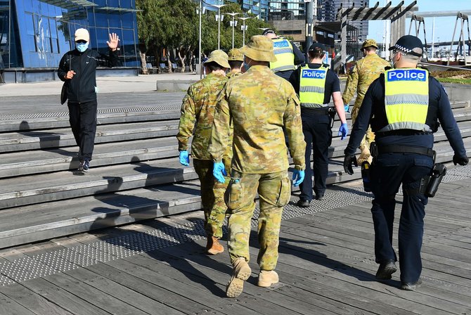 AFP/„Scanpix“ nuotr./Koronavirusas Melburne