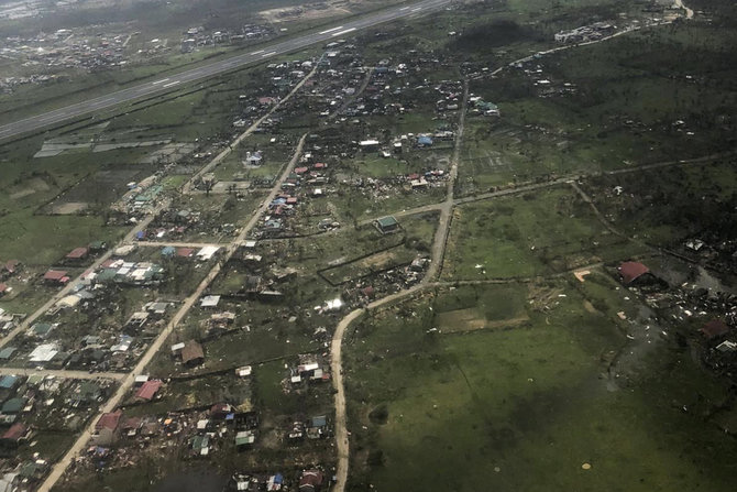 „Reuters“/„Scanpix“ nuotr./Filipinus nuniokojo galingas taifūnas